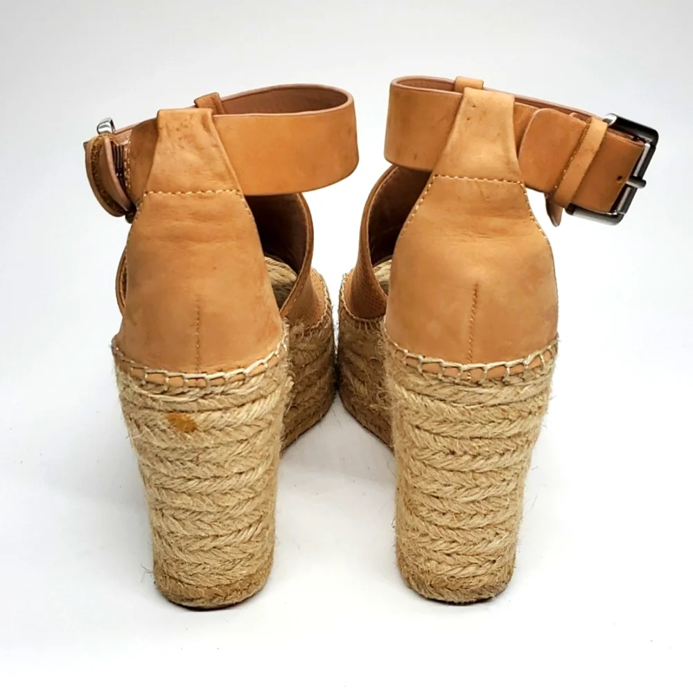 Marc Fisher MLANNIE Ankle Strap Platform Espadrilles 6M